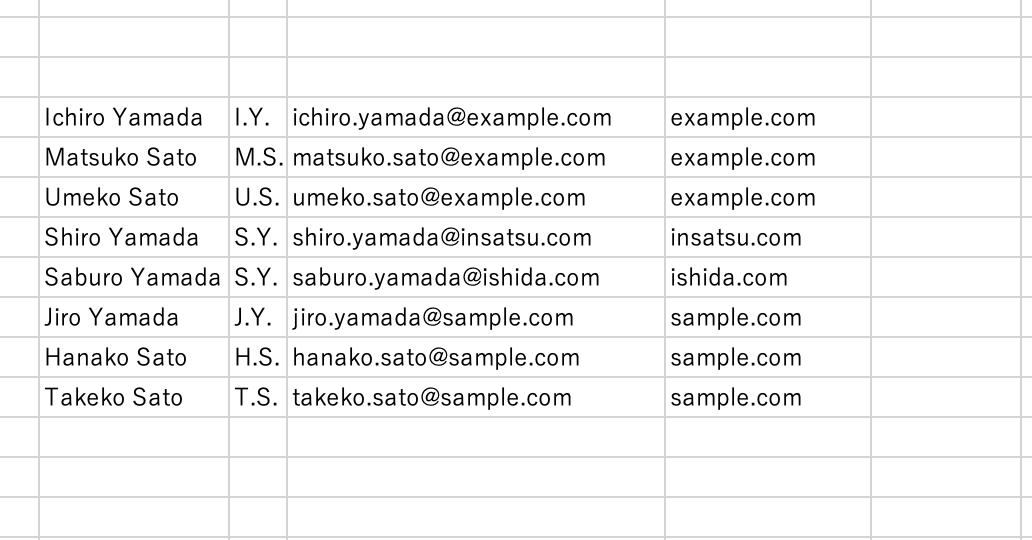 ドメイン順に並び替える