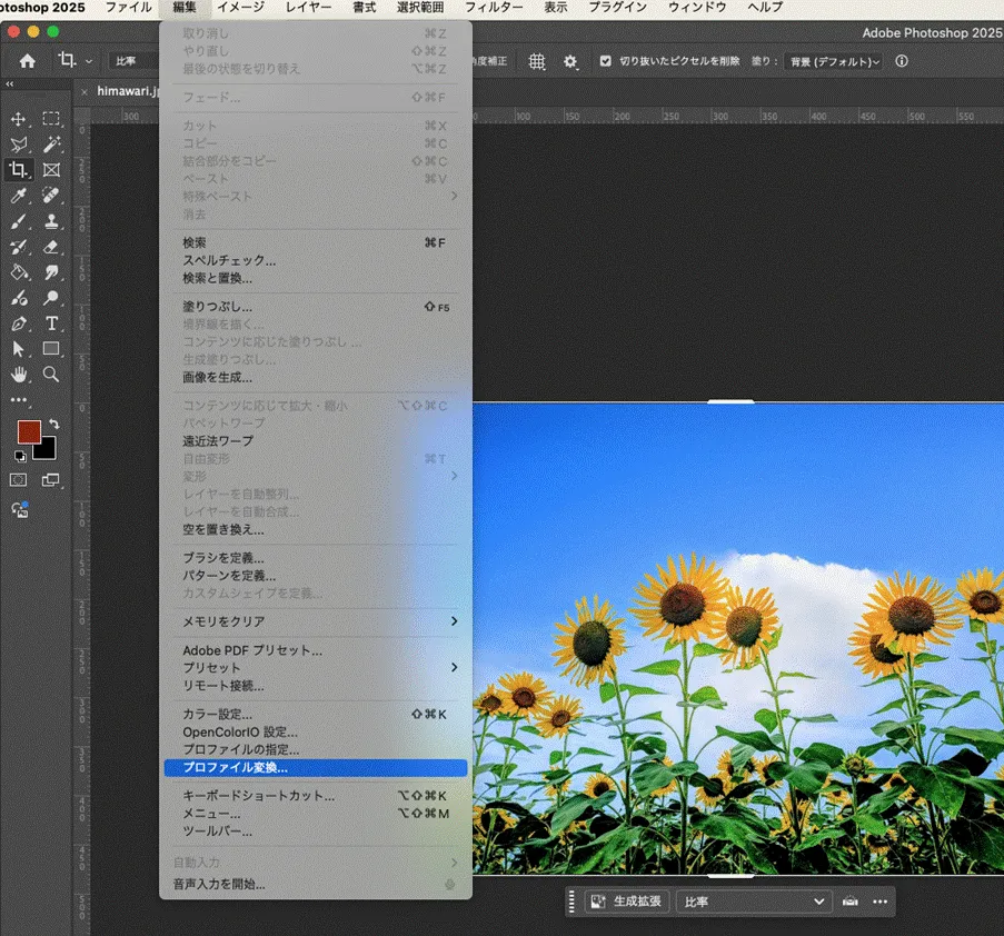 プロファイル変換